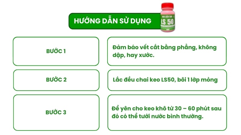 cách bôi keo liền sẹo ls 50