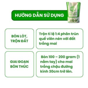 cách bón phân trùn quế viên nén