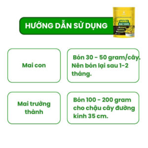cách sử dụng phân minro 70OM cho mai