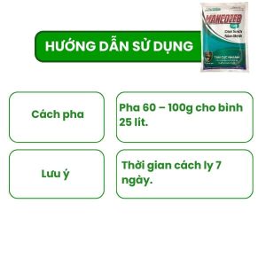 hướng dẫn sử dụng mancozeb xanh