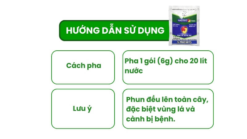 hướng dẫn sử dụng nativo cho mai vàng